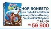 Promo Harga Anchor Boneeto Susu Bubuk Hi Calsium Yummy Choco, Creamy Vanilla 700 gr - Indomaret