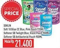 Promo Harga SO KLIN Softener Sekali Bilas Blue, Pink, Anti Bacterial, Twilight Blue, Violet  - Hypermart