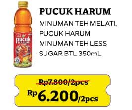 Promo Harga Teh Pucuk Harum Minuman Teh Jasmine, Less Sugar 350 ml - Indomaret