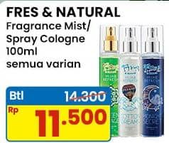 Promo Harga Fres & Natural Fragrance Mist BT21 All Variants 100 ml - Indomaret
