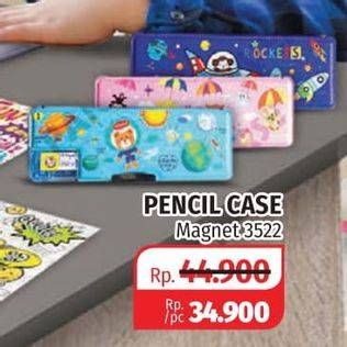 Promo Harga Pencil Case Magnet 3522  - Lotte Grosir