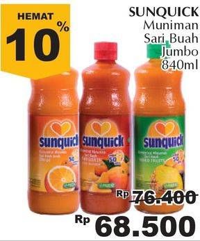 Promo Harga SUNQUICK Minuman Sari Buah 840 ml - Giant
