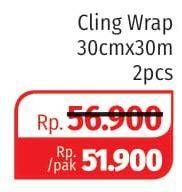 Promo Harga KLINPAK Cling Wrap 30 Cm X 30 M per 2 pcs - Lotte Grosir