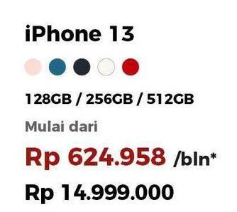 Promo Harga APPLE iPhone 13 128 GB, 256 GB, 512 GB  - Erafone