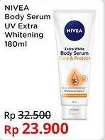 Promo Harga NIVEA Body Serum Extra White Care Protect 180 ml - Indomaret