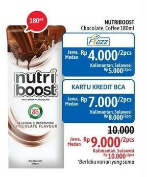 Promo Harga MINUTE MAID Nutriboost Chocolate, Coffee 180 ml - Alfamidi
