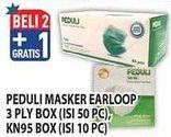Promo Harga PEDULI Masker Earloop, KN95 10 pcs - Hypermart