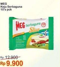 Promo Harga MEG Keju Serbaguna Slice 10 pcs - Indomaret