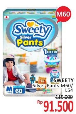 Promo Harga Sweety Silver Pants M60, L54 54 pcs - Alfamidi