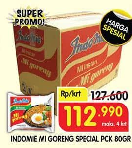 Promo Harga Indomie Mi Goreng Spesial per 40 pcs 85 gr - Superindo
