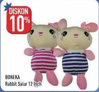 Promo Harga Boneka Rabbit Salur 12"  - Hypermart