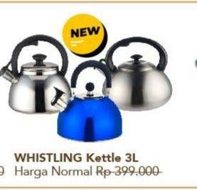 Promo Harga Stainless Steel Whistling Kettle  - Carrefour