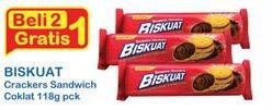 Promo Harga BISKUAT Sandwich Chocolate 118 gr - Indomaret