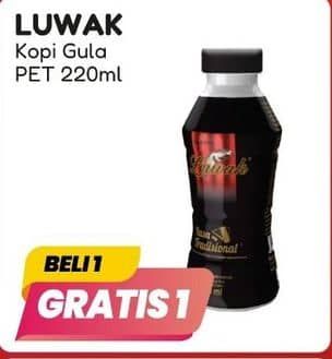 Promo Harga Luwak Coffee Drink Kopi + Gula 220 ml - Alfamart