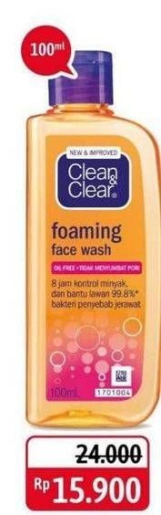 Promo Harga CLEAN & CLEAR Facial Wash All Variants 100 ml - Alfamidi