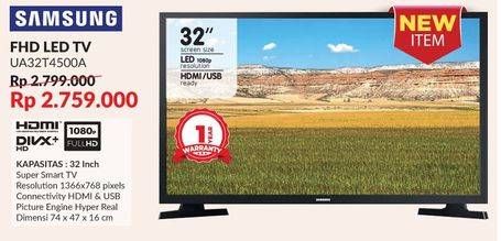 Promo Harga SAMSUNG UA32T4500 | Smart TV 32"  - Courts