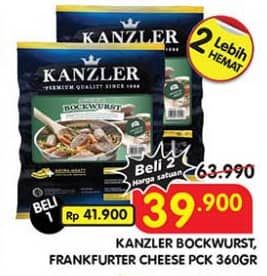 Promo Harga Kanzler Bockwurst/Frankfurter  - Superindo