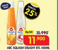 Promo Harga ABC Syrup Squash Delight All Variants 460 ml - Superindo