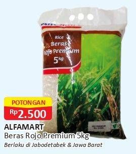 Promo Harga Alfamart Beras Rojo Premium 5000 gr - Alfamart