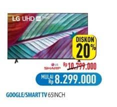 Promo Harga Sharp/LG Google/Smart TV 65 Inch  - Hypermart