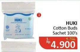 Promo Harga HUKI Cotton Buds 100 pcs - Alfamidi