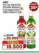 Promo Harga ABC Syrup Special Grade Melon, Coco Pandan 485 ml - Indomaret