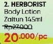 Promo Harga Herborist Body Lotion Zaitun 145 ml - Guardian