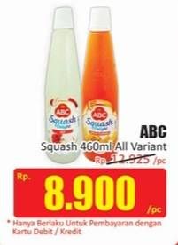 Promo Harga ABC Syrup Squash Delight All Variants 460 ml - Hari Hari
