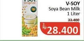 Promo Harga V-SOY Soya Bean Milk Original 1000 ml - Alfamidi
