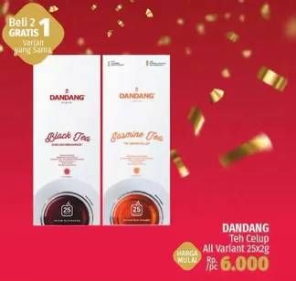 Promo Harga Dandang Teh Celup All Variants per 25 pcs 2 gr - LotteMart
