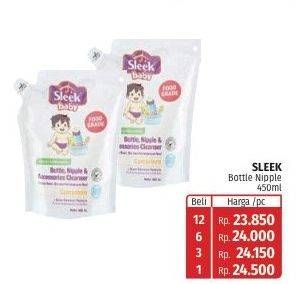 Promo Harga SLEEK Baby Bottle, Nipple and Accessories Cleanser 450 ml - Lotte Grosir