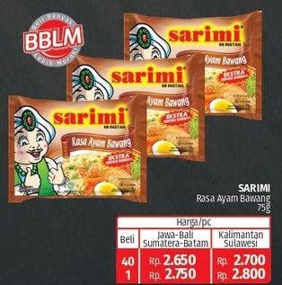 Promo Harga Sarimi Mi Instan Ayam Bawang 75 gr - Lotte Grosir