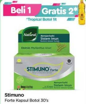 Promo Harga Stimuno Forte Restores Immune System Capsule 30 pcs - TIP TOP