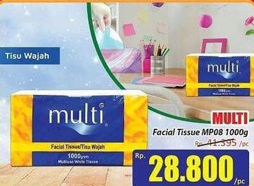 Promo Harga MULTI Facial Tissue MP08 1000 gr - Hari Hari