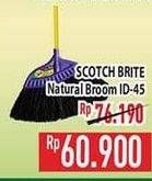 Promo Harga 3M SCOTCH BRITE Natural Broom ID-45  - Hypermart