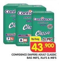 Promo Harga Confidence Adult Diapers Classic M8, XL6  - Superindo