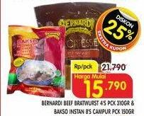 Promo Harga Bernardi Bakso Instan/Bernardi Delicatessen Sausage   - Superindo
