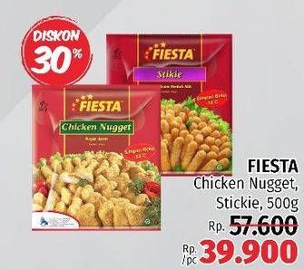 Promo Harga FIESTA Naget Chicken Nugget, Stikie 500 gr - LotteMart