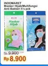 Promo Harga INDOMARET Masker Hijab, Multifungsi Anti Bakteri 5 pcs - Indomaret