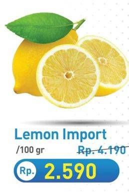 Promo Harga Lemon Import per 100 gr - Hypermart