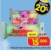 Promo Harga Swallow Naphthalene Toilet Colour Ball S-110, Toilet Colour Ball S-108 3 pcs - Superindo
