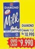 Promo Harga DIAMOND Milk UHT Full Cream 1 ltr - Hypermart