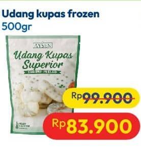 Promo Harga Udang Kupas Frozen 500 gr - Hypermart