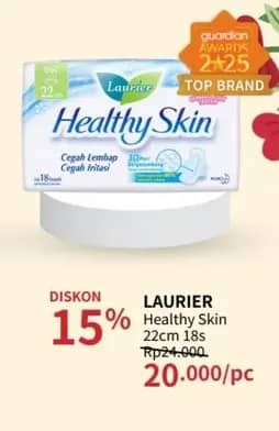 Promo Harga Laurier Healthy Skin Day Wing 22cm 18 pcs - Guardian