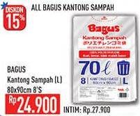 Promo Harga BAGUS Kantong Sampah L 8 pcs - Hypermart
