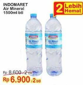 Promo Harga INDOMARET Air Mineral per 2 botol 1500 ml - Indomaret