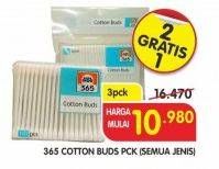 Promo Harga 365 Cotton Buds All Variants per 3 bungkus - Superindo