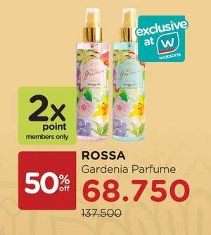 Promo Harga ROSSA Gardenia Fragrance Mist  - Watsons