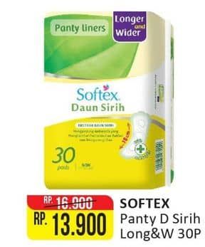 Promo Harga Softex Pantyliner Daun Sirih Longer And Wider 30 pcs - Alfamart