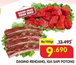 Promo Harga Daging Rendang / Iga Sapi (Potong)  - Superindo